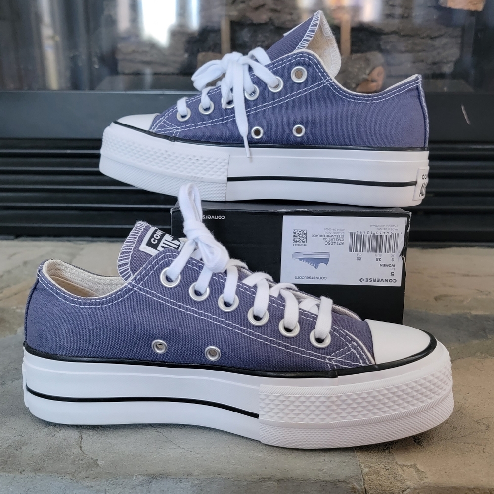 New Converse Chuck Taylor All Star Lift OX Steel Platform Multiple Sizes - Picture 2 of 4
